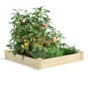 Pine Raised Garden Beds, 4'x4' -Garden Decor Store 8612249 02v pine raised garden bed 4x4 feet