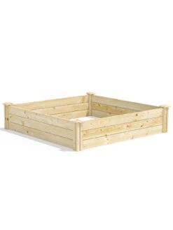 Pine Raised Garden Beds, 4'x4' -Garden Decor Store 8612250 03v