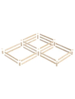 2-Tier Pine Raised Garden Bed, 4'x12' -Garden Decor Store 8612257 01v