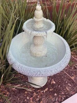 Exaco Enduro Clay Tiered Fountain -Garden Decor Store 8612391 01V jpg