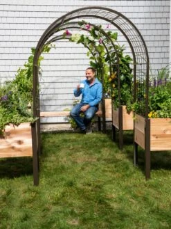 2’ X 4’ Arch Trellis For Planter Boxes -Garden Decor Store 8612976 0549