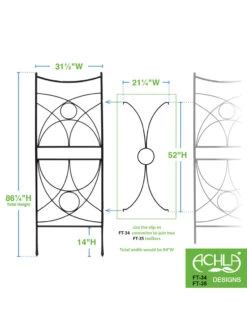 Achla Aurora Trellis Center Link -Garden Decor Store 8612993 02v