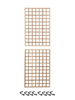Bamboo Wall Trellis, 45" X 30", Set Of Two -Garden Decor Store 8613149 0041