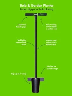 Yard Butler® Long Handled Bulb Planter -Garden Decor Store 8613157 03v