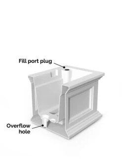 Fairfield Self-Watering Window Box, 2’ -Garden Decor Store 8613268 04V tif
