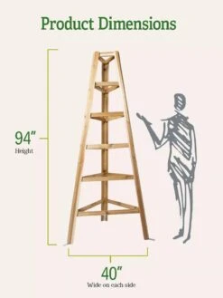 Cedar Obelisk, 8' -Garden Decor Store 8613322 dims