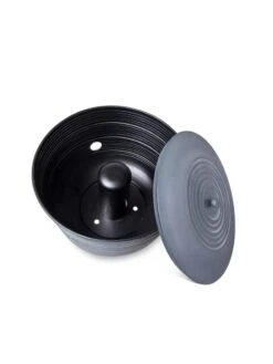 Ribbed Hose Pot With Lid -Garden Decor Store 8613332 5808