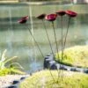 Red Poppy Sways, Set Of 5 -Garden Decor Store 8613343 2 red poppy sways set of 5