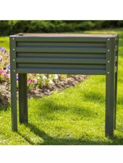 Metal Double Height Raised Garden Bed -Garden Decor Store 8613688 06V 3 4