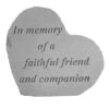 In Memory Of A Faithful Friend Memorial Stone -Garden Decor Store 8614136 02V 3 4 in memory of a faithful friend memorial stone