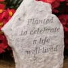 Planted To Celebrate A Life Well Lived Memorial Stone -Garden Decor Store 8614139 01V 3 4 planted to celebrate a life memorial stone