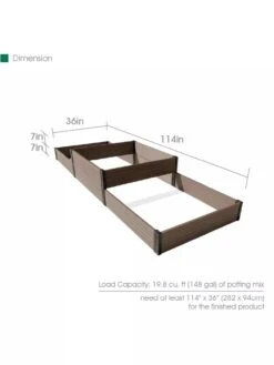 Terraced Triple Garden Bed -Garden Decor Store 8614257 01V 3 4