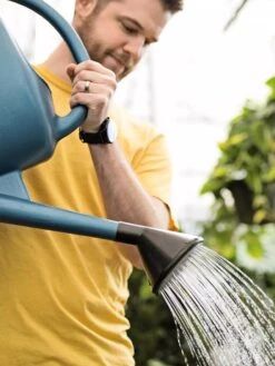 French Blue Watering Can -Garden Decor Store ChrisAhrensSquare 0118 tif