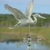 Verde Copper Heron Weathervane, Standard Size -Garden Decor Store comp 8593536